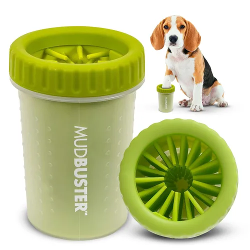 Vista 15 de Dexas MudBuster Limpiador portátil de patas para perros, grande, color blanco brillante, edición especial, suministros y accesorios de primera