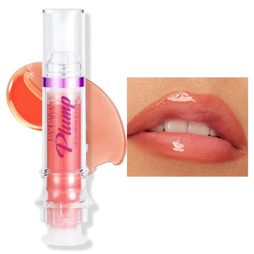 Vista 12 de Erinde Brillo de labios voluminoso, estimulante natural picante para rellenar los labios, ultra hidratante y nutritivo, acabado brillante, aceite 01#