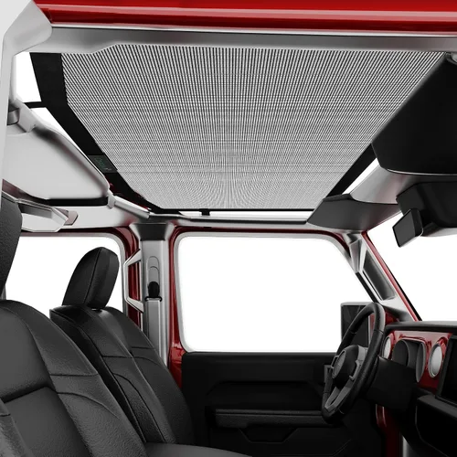 Vista 6 de Parasol de malla para Jeep Gladiator, cómoda parte superior de malla suave con correas fuertes para Jeep Gladiator (2018-2023), accesorios para Jeep