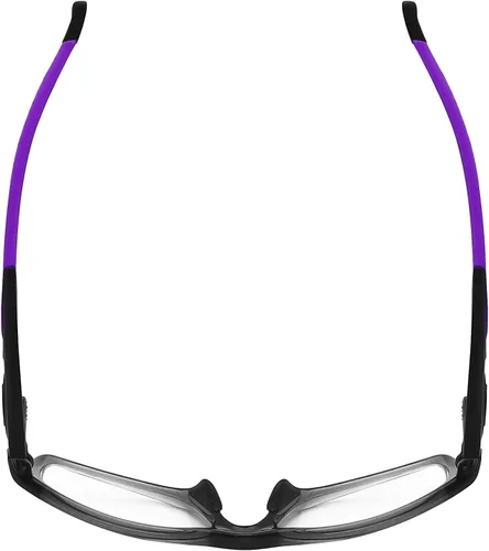 Vista 5 de BroLizard - Brazos de repuesto para Oakley Crosslink Glass Satin Black Frame - Púrpura
