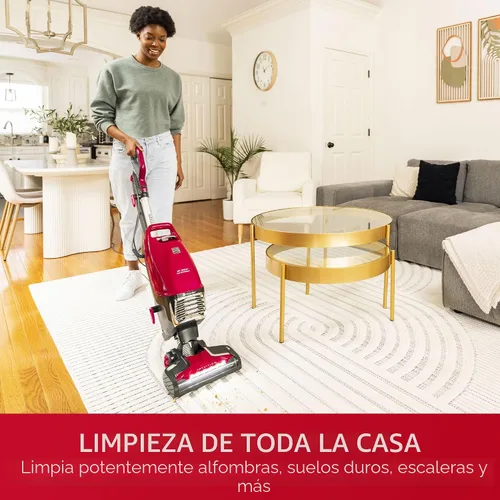Vista 4 de Kenmore Intuition BU4020 - Aspiradora vertical en bolsa, apta para mascotas, aspiradora de alfombras elevable, 2 motores de succión con filtro HEPA