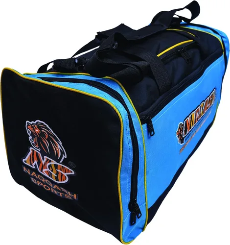 Vista 7 de Naqqash Sports Bolsa de béisbol y equipo con múltiples bolsillos para bate de béisbol para jóvenes, adultos y jugadores profesionales en poliéster