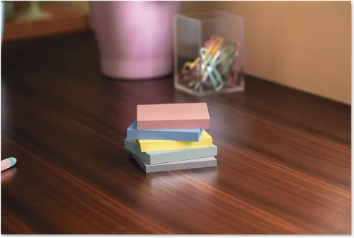 Vista 5 de 3M 654R24CPAP Post-It Greener Notes - Paquete de gabinete de notas verdes, 3 x 3, colores Helsinki, 24/PK
