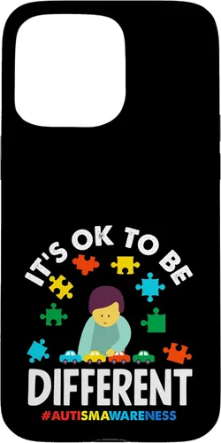 Vista 31 de Ok to Be Different Autism Awareness Puzzle Piece Ribbon Case para iPhone 17