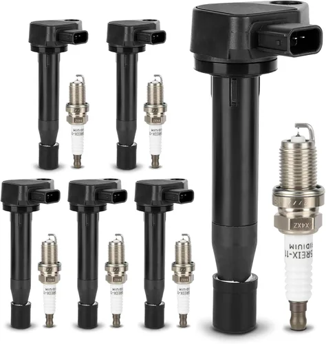 Vista 41 de Bobina de encendido UF230 y bujía doble de iridio 4504 para Toyota Tundra Sequoia LandCruiser 4Runner/Lexus GS430 GX470 LS430 LX470 LX570 SC430 V8.