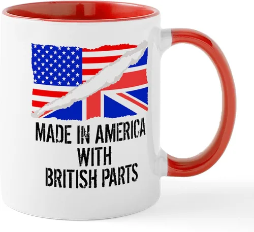 Vista 8 de CafePress British American Translations Taza de café de cerámica (11 oz)