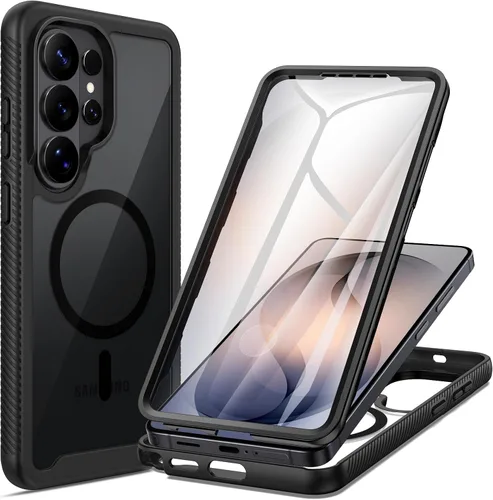 Vista 17 de seacosmo Diseñada para funda de teléfono Galaxy A14 5G, cubierta de cuerpo completo a prueba de golpes, con protector de pantalla integrado, funda