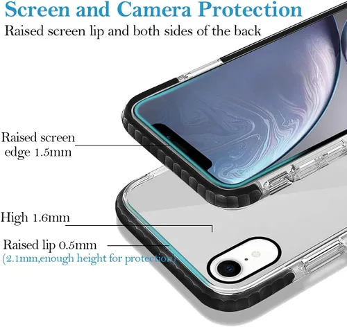 Vista 4 de Funda de teléfono personalizada para iPhone XR, diseño personalizado de fotos de collage de múltiples imágenes, resistente a los golpes, resistente