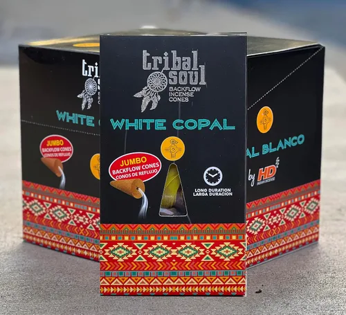 Vista 5 de Tribal Soul Premium - Incienso de cono de reflujo – 6 cajas 10 conos jumbo cada caja total de 60 conos (Mirra)