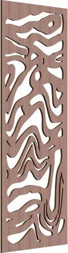Vista 80 de 9 3/8"W x 24 3/8"H x 1/4"T Northfield Decorativos Paneles de Pared de Madera Calado, Abedul