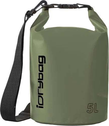 Vista 30 de IDRYBAG Bolsa seca para kayak impermeable 2L/5L/10L/15L/20L, pequeña bolsa impermeable para navegación
