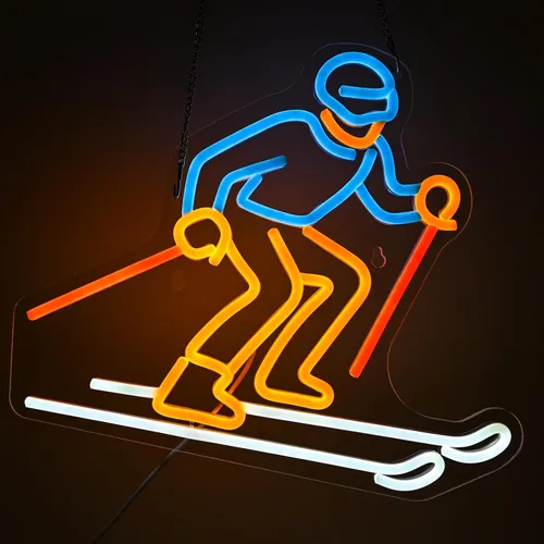Vista 10 de Letrero de neón de jugador de béisbol, luz LED regulable de béisbol y decoración de pared para dormitorio de niños, cueva de hombres y fiestas