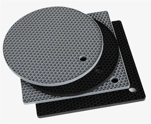 Vista 8 de Joyhalo Salvamanteles para platos calientes, almohadillas calientes para cocina, soportes de silicona para ollas y sartenes calientes, alfombrillas