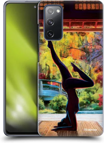 Vista 17 de Head Case Designs Officially Licensed P.D. Moreno Dancer's Pose Yoga Silhouettes Hard Back Case Compatible with Samsung Galaxy S20 FE / 5G