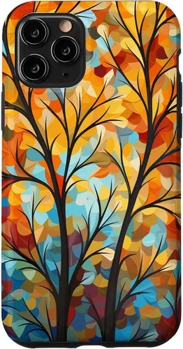 Vista 29 de Otoño y otoño, hojas coloridas, otoño color árbol caso para iPhone 16