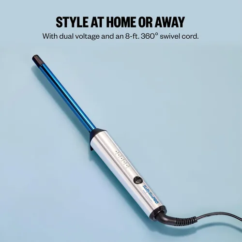 Vista 6 de BabylissPRO Nano Titanium Professional Curling Wand For All Hair Types, Reaches 430 Degrees For Long Lasting Curls