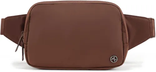 Vista 25 de Bolsa de Cinturón Pander Grande 2L, Riñonera de Nylon para Mujeres y Hombres con Correa Ajustable Negro Onyx