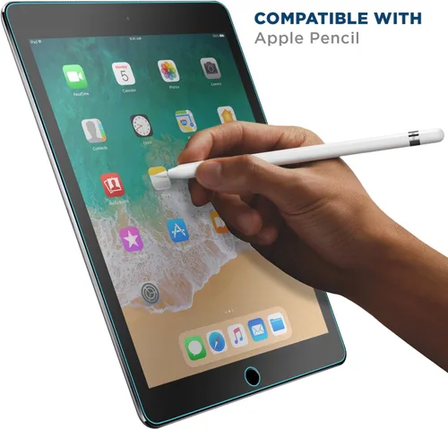 Vista 5 de Tech Armor Protector de pantalla de vidrio templado balístico diseñado para Apple iPad Air 3 (2019), iPad Pro 10.5 (2017) pulgadas, 1 paquete