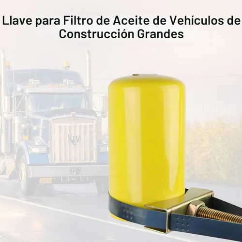 Vista 3 de Herramienta de extracción de llave de filtro de aceite, correa ajustable resistente 3.5-5.9 in de diámetro para excavadoras de camiones