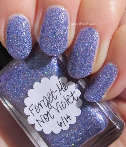 Vista 2 de Violet Shimmerella Nail Polish—Forget-Me-Not Violet