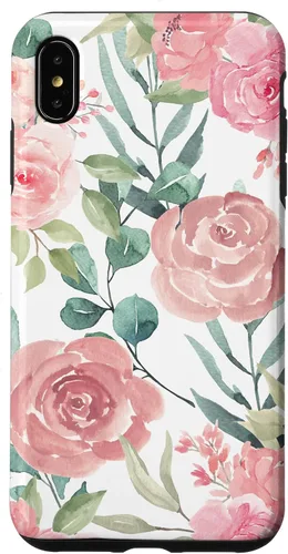 Vista 11 de iPhone 16 Pastel Pink Flower Print - Watercolor Floral Petals Blossom Case