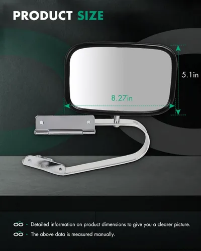 Vista 3 de SCITOO Espejos retrovisores laterales para Ford F-150 F-250 para F-350 F450 Ranger Bronco Explorer Truck Pickup plástico por repuesto espejos