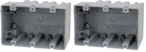 Vista 22 de Southwire MSBMMT1G Caja de dispositivo de montaje múltiple de 1 banda con profundidad ajustable; resistente 42 libras
