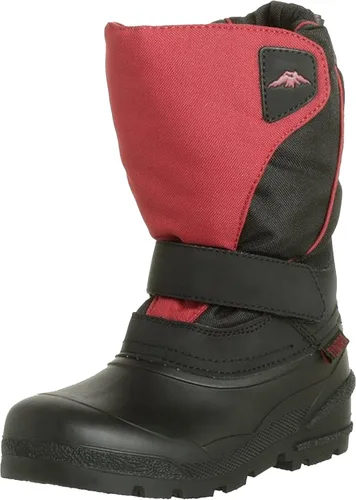 Vista 8 de Tundra Unisex-Child Quebec, Watter Resistant Winter Boots Negro/Rojo