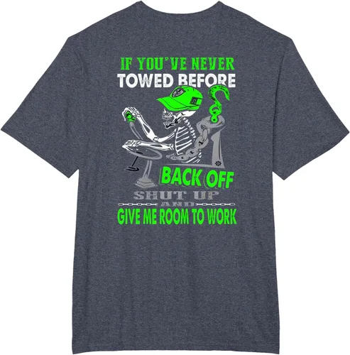 Vista 23 de Proud Tow Truck Operator - Camiseta, Negro, S