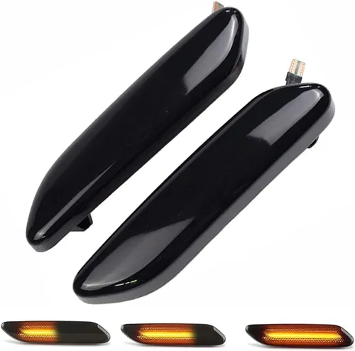 Vista 6 de Luz LED secuencial de señalización lateral intermitente compatible con Mini Cooper R60 R61 Countryman Paceman 2011-2016 (lente transparente)