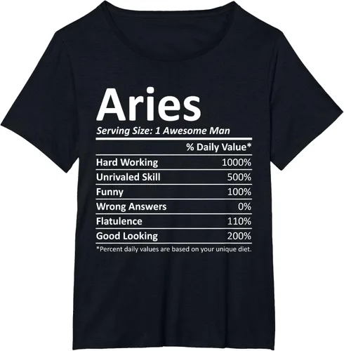 Vista 21 de ARIES Nutrition - Camiseta divertida de regalo con nombre personalizado para cumpleaños, Negro, S