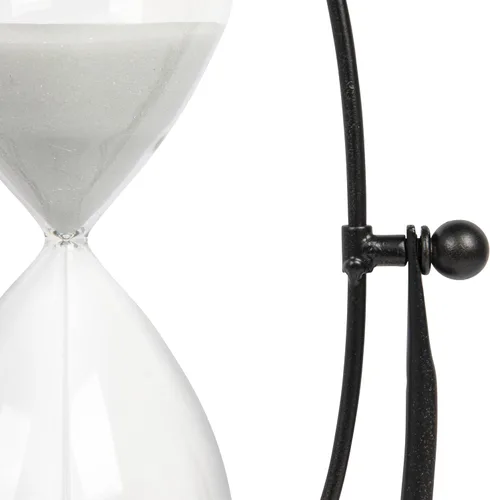 Vista 16 de Reloj de arena decorativo de 30 minutos de metal y vidrio