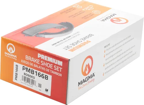 Vista 4 de MAGMA Premium PMB166B Zapatas de freno adheridas, traseras