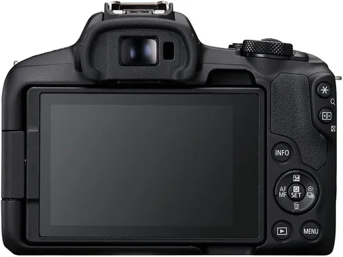 Vista 2 de Cámara Canon EOS R50 sin espejo con lentes RF-S de 18-45mm y 55-210mm Sensor APS-C de 24.2MP, Dual Pixel CMOS AF, video 4K Kit de cámara híbrida