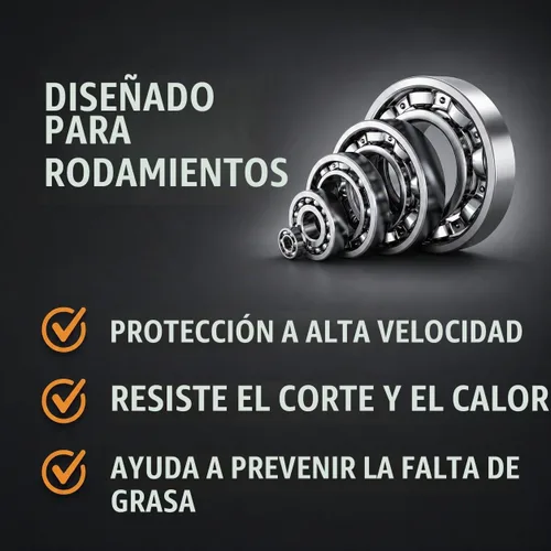 Vista 3 de TRIAX Grasa Spheron, súper resistente, roja, alta temperatura, ultra pegajosa, presión extrema, prácticamente impermeable; para quinta rueda