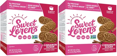 Vista 4 de Sweet Loren's Galletas de desayuno sin gluten y veganas con canela y azúcar
