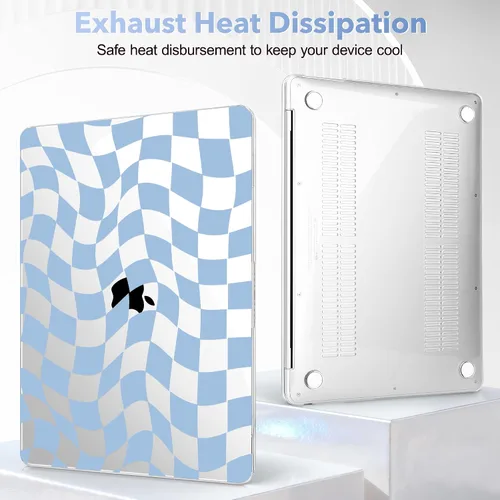 Vista 5 de May Chen Funda compatible con MacBook Air de 13 pulgadas 2022 2021, versión 2020-2018 Modelo: M1 A2337 A2179 A1932, carcasa rígida de plástico