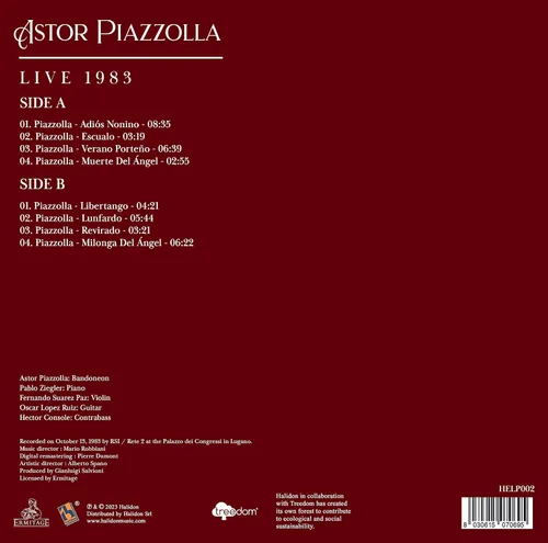 Vista 2 de Astor Piazzolla Live in Lugano, 1983