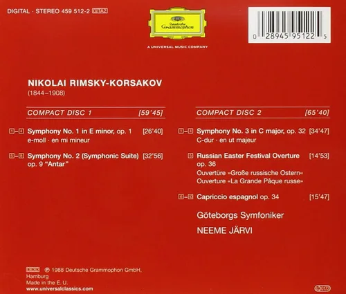 Vista 2 de Rimsky-Korsakov The Complete Symphonies, Russian Easter Festival Overture, Capriccio Espagnol