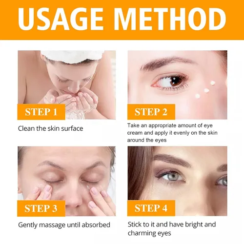 Vista 7 de Crema de ojos con péptido 5D, crema reparadora de ojos antienvejecimiento para ojeras e hinchazón, reducción diaria de arrugas, hidratante ligero