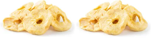 Vista 7 de NUTS U.S. - Anillos de manzana seca, sin azúcar añadido, sin color artificial, textura masticable, sin OMG, jugoso y natural (1 libra)