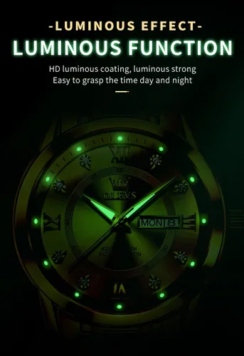 Vista 7 de OLEVS Reloj para hombre clásico vestido de negocios analógico cuarzo acero inoxidable impermeable luminoso fecha diamante hombres reloj de plata