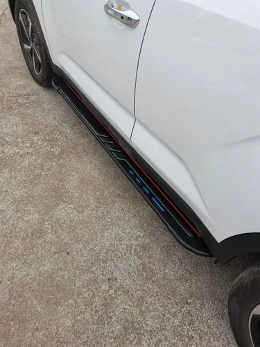 Vista 4 de Estribos - Barras de paso para Audi Q8 2019 2020 pedales laterales de aluminio negro