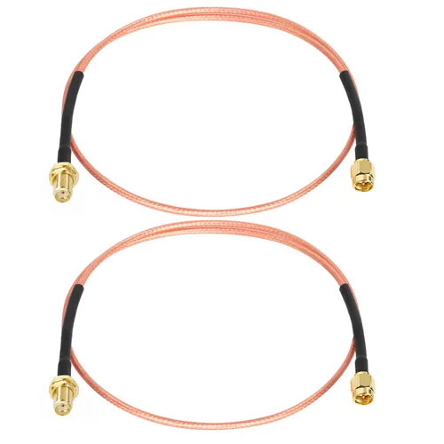 Vista 17 de XRDS -RF Cable SMA de 1 pie, macho SMA a mamparo hembra SMA RG316 SMA Cable de extensión para 4G LTE Router celular SDR USB Dongle receptor
