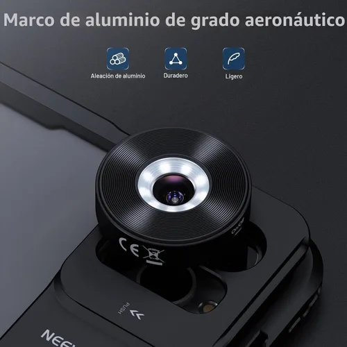 Vista 7 de NEEWER Lente gran angular HD de 18mm 100° para placa posterior de lente con rosca de 17mm, aumento de 0.5X Compatible con SmallRig NEEWER iPhone