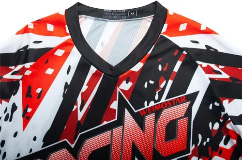 Vista 94 de Hotlion Camiseta de ciclismo para hombre, manga larga, MTB Motocross, ropa de carreras todoterreno