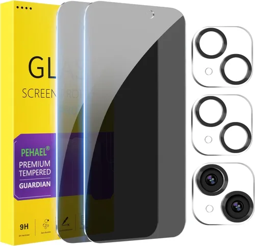 Vista 11 de PEHAEL Paquete de 2 protectores de pantalla de privacidad para iPhone 11 Pro Max/iPhone Xs Max, película de vidrio templado antiespía, dureza 9H