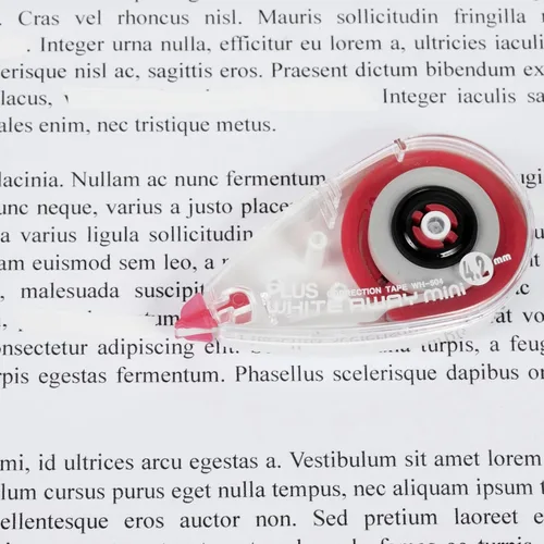 Vista 7 de Cinta correctora de precisión Plus – Paquete de 20, cobertura instantánea suave, sin tiempo de secado, 5/32” (4.2mm) de ancho x 23 pies (7m)