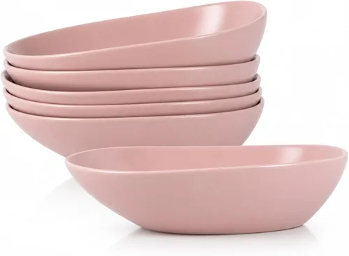 Vista 13 de Stone Lain Delilah Honeydew Green - Juego de platos de porcelana de 6 piezas, cuencos de cocina para cenas diarias, sopas, ensaladas, pasta