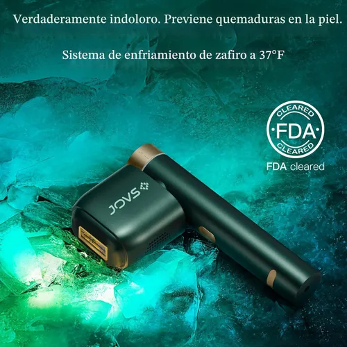 Vista 2 de JOVS Depilación láser, [energía 24J] Depilación IPL para mujeres y hombres, tecnología de enfriamiento de hielo de zafiro sin dolor de 37 °F, 6